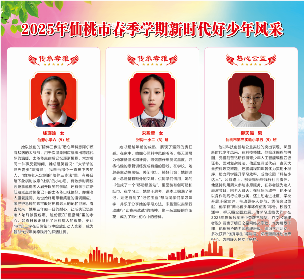 【2025年仙桃市春季学期“新时代好少...